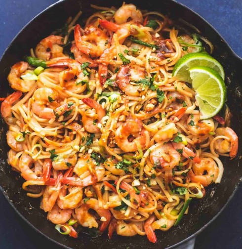 Pad Thai with schrimp